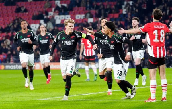 Арсенал знищив ПСВ у Лізі чемпіонів – відео голів та огляд матчу