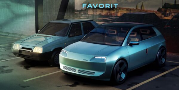 &Scaron;koda Favorit 1987 року переосмислили як електрокар для нового покоління