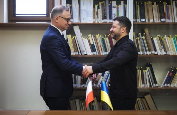 Зеленський зустрівся з Дудою у Вільнюсі