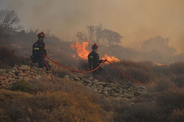 Масштабна лісова пожежа у Греції змусила евакуювати кілька сіл