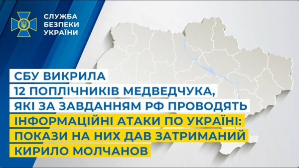СБУ викрила 12 поплічників Медведчука: покази на них дав затриманий Кирило Молчанов