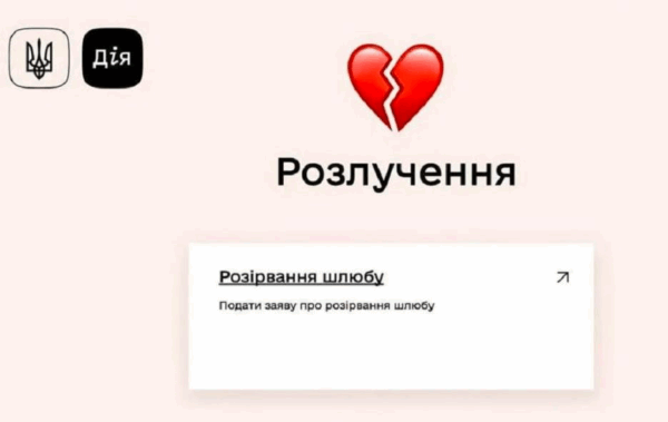 Розлучення онлайн: відомо, коли запрацює нова послуга у Дії