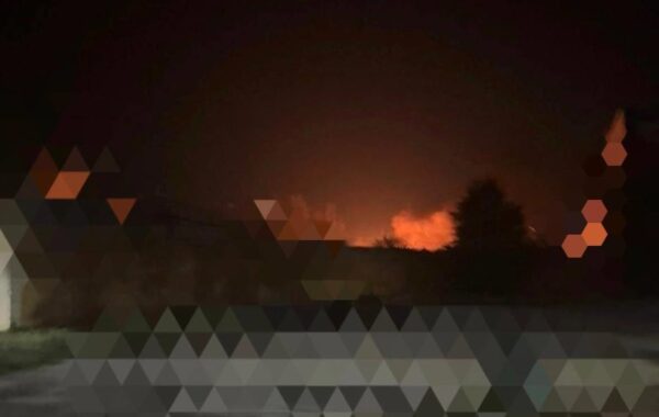 У Запоріжжі після атаки БПЛА палає підприємство