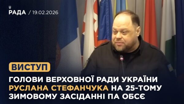 Виступ Руслана Стефанчука на 25-й зимовій сесії Парламентської асамблеї ОБСЄ у Відні